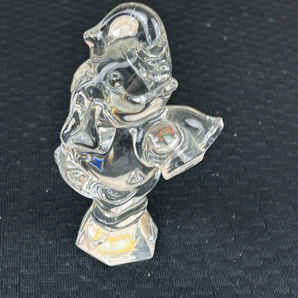 Jonal 24% Full Lead Crystal Elephant Figurine Made in Germany Trunk Up 3.25"
